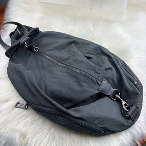 Rebecca Minkoff Julian Gray Modern Backpack with Ergonomic Design